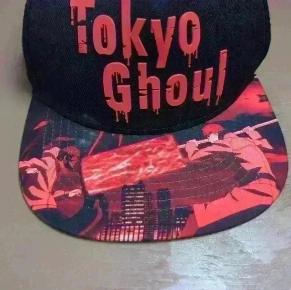 TOKYO GHOUL Snapback Cap  Japanese Dark Fantasy Manga Graphic Anime Hat Lid - Picture 3 of 10